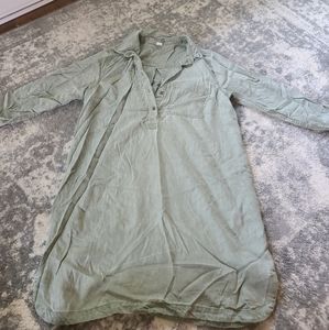 Green, moss Green dress, lyocell fabric, size L
